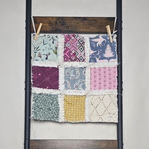 NEW Handmade Minky Rag Quilt Lovey